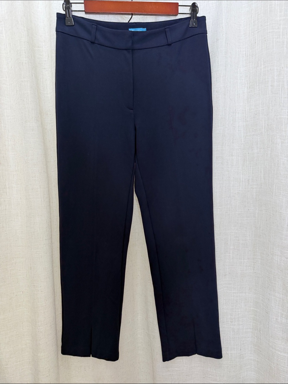 J. McLaughlin Navy Straight-Leg Women's Pants Size 4 Excellent Condition